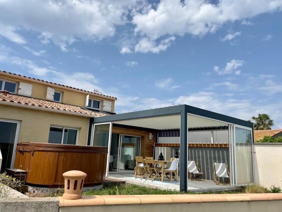 Villa Avec Spa & Vue Panomarique Sur L'Etang Pérols Buitenkant foto